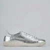 Sneakers laminato argento