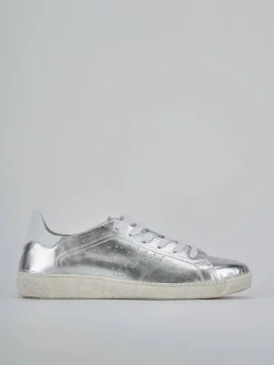 Sneakers laminato argento