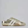 Sneakers laminato oro