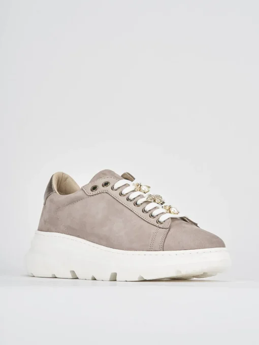 Sneakers nabuk beige