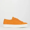 Sneakers pelle arancio