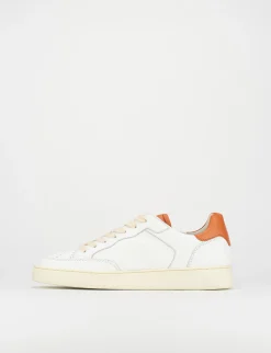 Sneakers pelle arancio