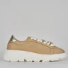 Sneakers pelle beige