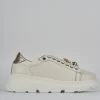 Sneakers pelle beige