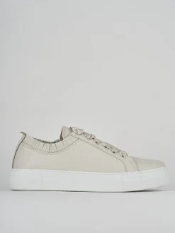 Sneakers pelle beige