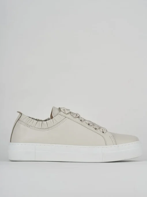 Sneakers pelle beige