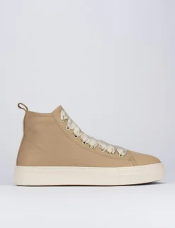 Sneakers pelle beige