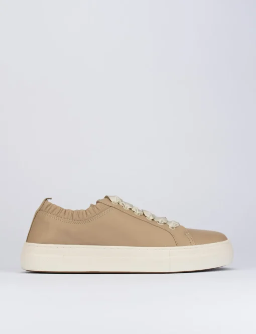 Sneakers pelle beige