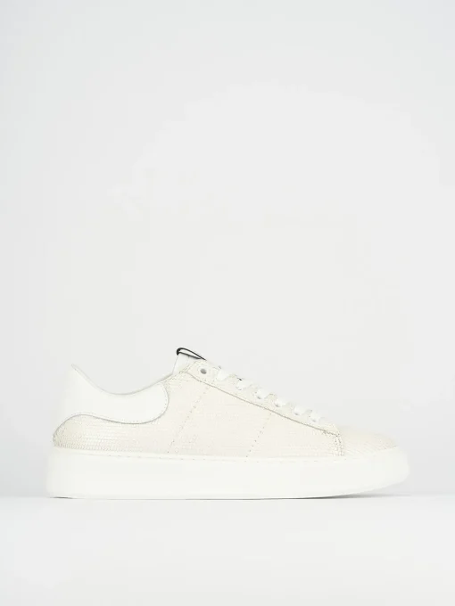 Sneakers pelle beige