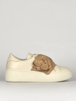 Sneakers pelle beige