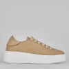 Sneakers pelle beige