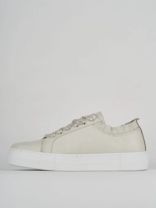 Sneakers pelle beige