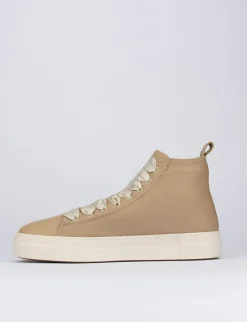 Sneakers pelle beige