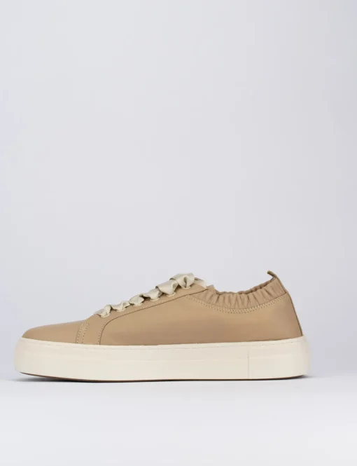 Sneakers pelle beige