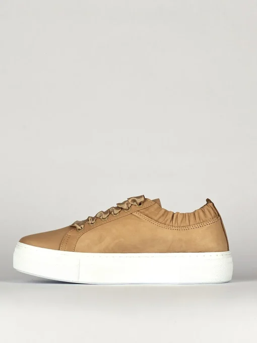 Sneakers pelle beige