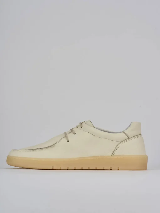 Sneakers pelle beige