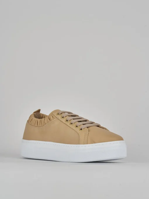 Sneakers pelle beige
