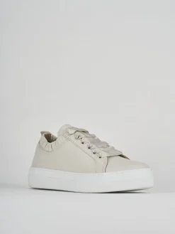 Sneakers pelle beige