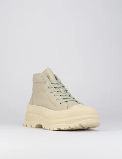 Sneakers pelle beige