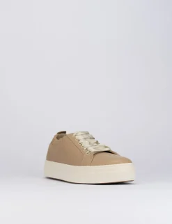 Sneakers pelle beige