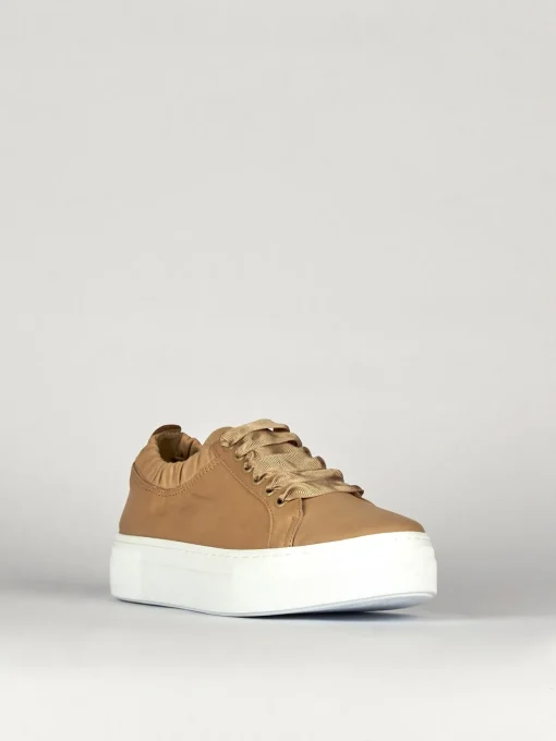 Sneakers pelle beige