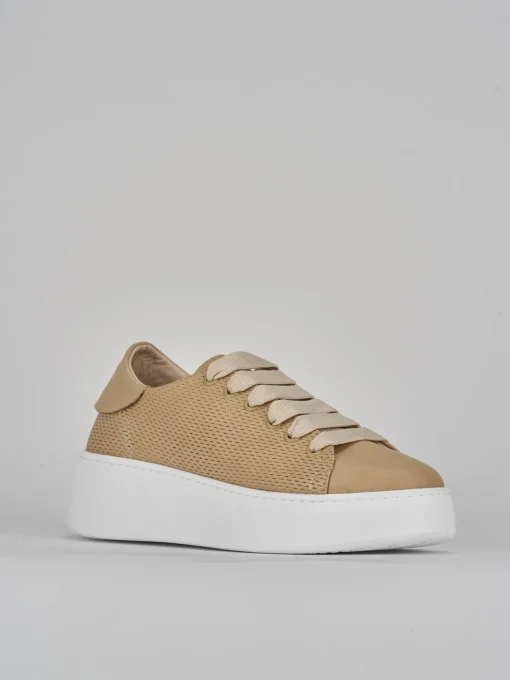 Sneakers pelle beige