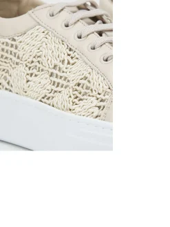 Sneakers pelle beige