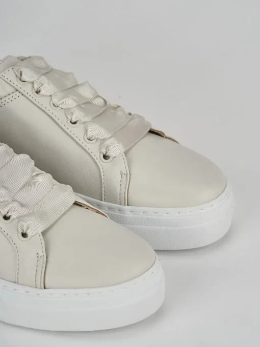 Sneakers pelle beige