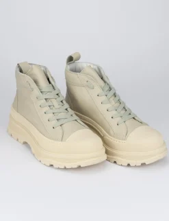 Sneakers pelle beige