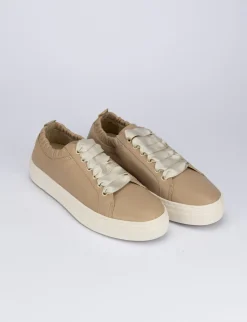 Sneakers pelle beige
