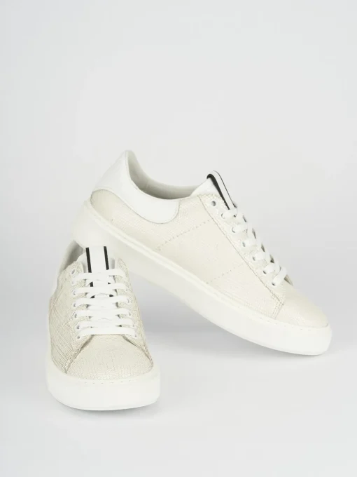 Sneakers pelle beige