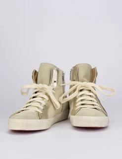 Sneakers pelle beige