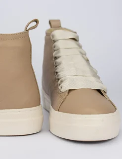 Sneakers pelle beige