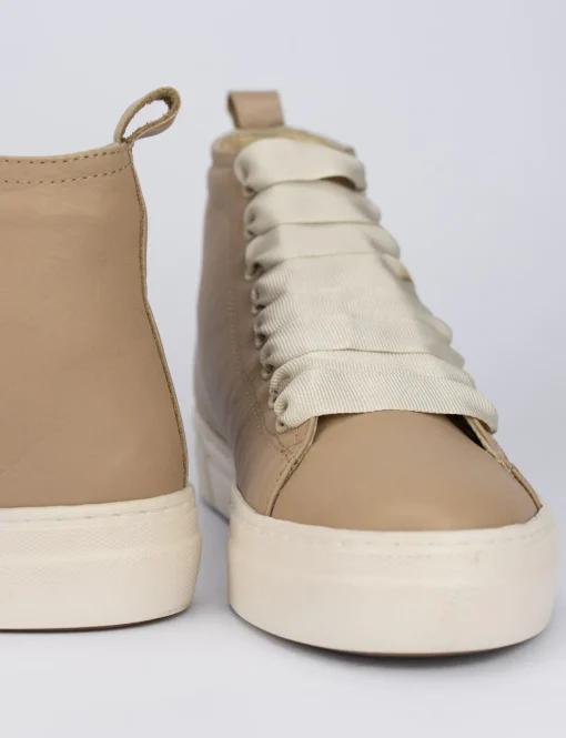 Sneakers pelle beige
