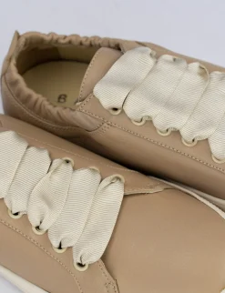 Sneakers pelle beige