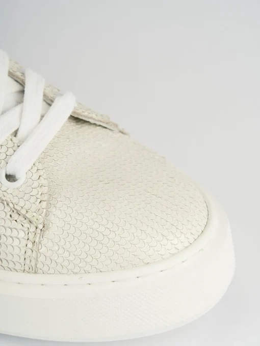 Sneakers pelle beige