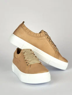 Sneakers pelle beige