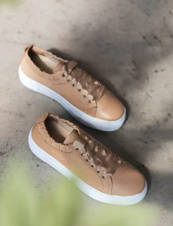 Sneakers pelle beige