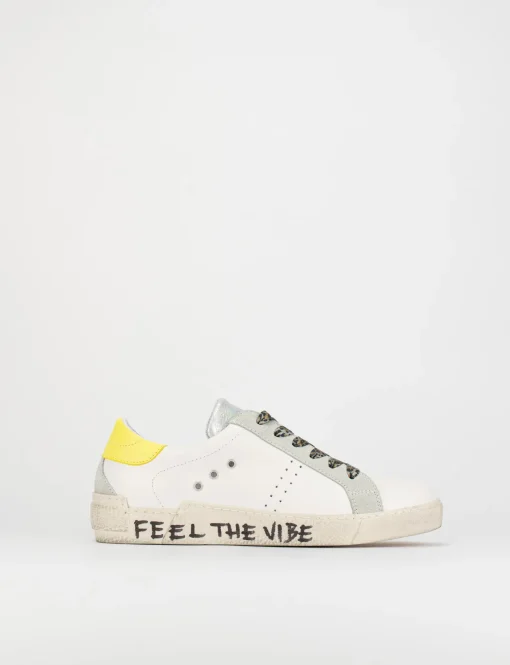 Sneakers pelle bianco