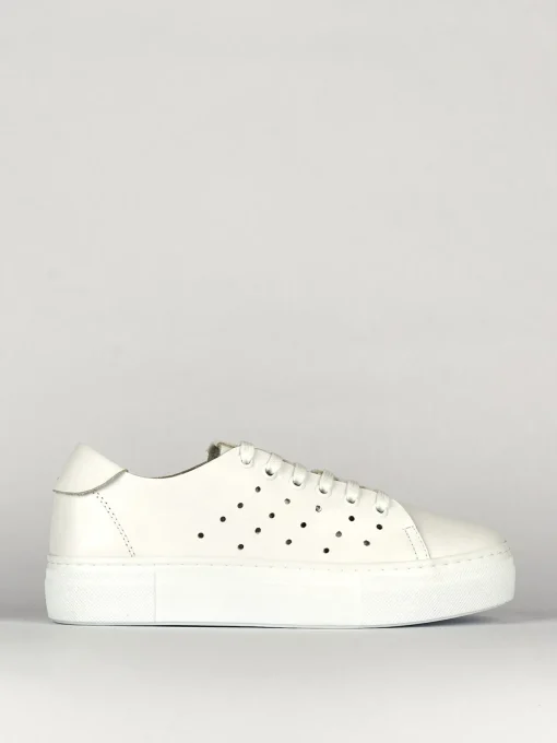 Sneakers pelle bianco