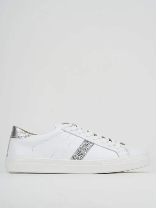 Sneakers pelle bianco