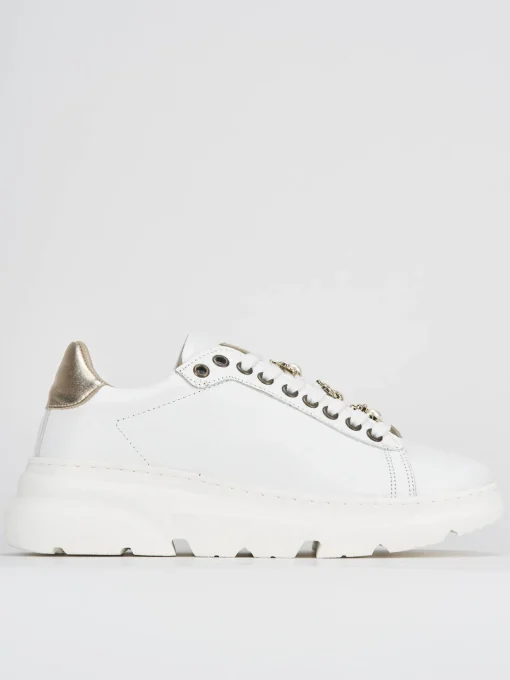 Sneakers pelle bianco