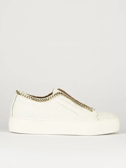 Sneakers pelle bianco