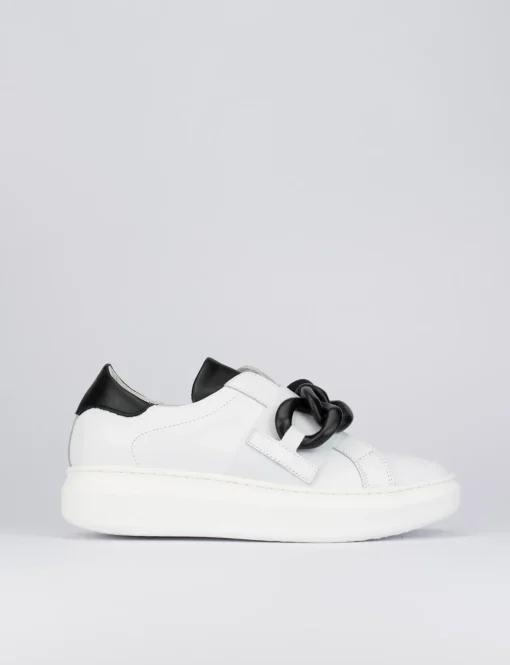 Sneakers pelle bianco