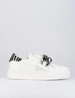 Sneakers pelle bianco