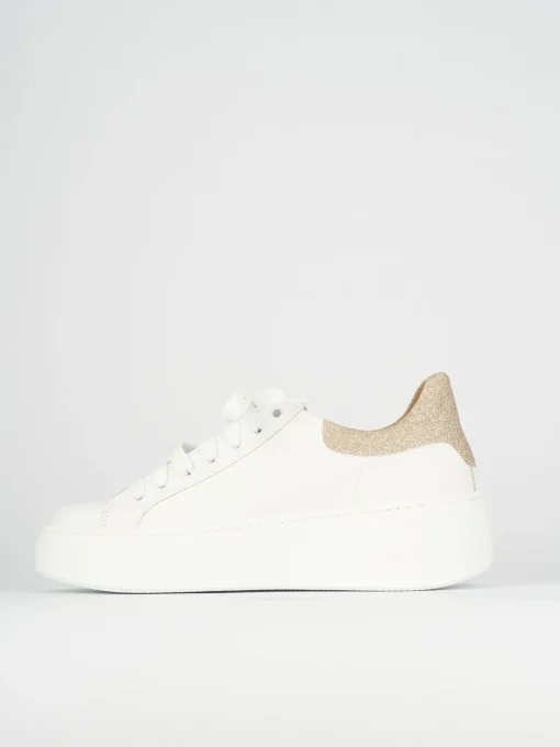 Sneakers pelle bianco
