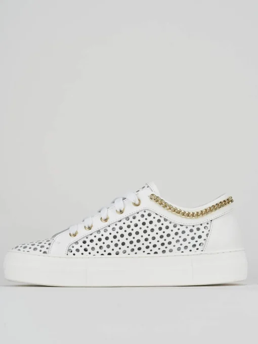 Sneakers pelle bianco