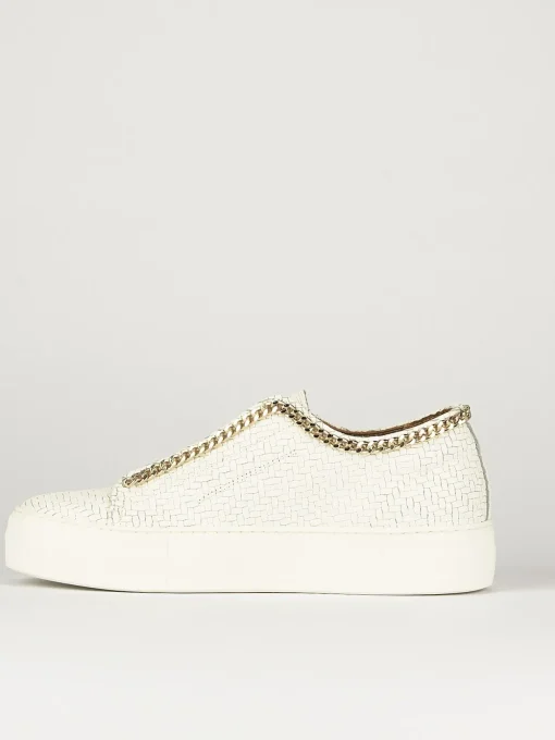 Sneakers pelle bianco