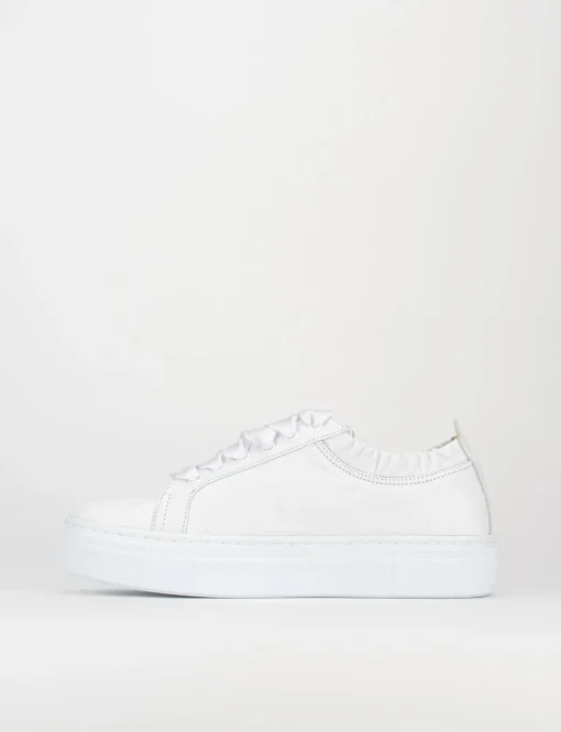 Sneakers pelle bianco
