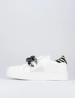Sneakers pelle bianco